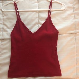 Brandy red tank top